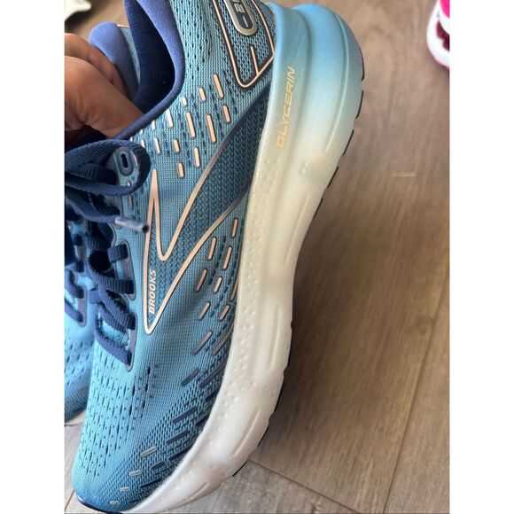 Brooks Glycerin 20 Blue Athletic Running Shoes Women's Size 7.5 B - Picture 5 of 7